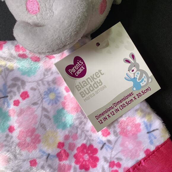 Elephant Blanet Buddy - Parent's Choice - 12" x 12" Lovey for Babies - NWT - Picture 4 of 5